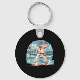 Judo Tiger Beach Martial Arts Judo Kickboxing Key Ring