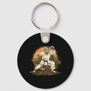 Judo Tiger Bonsai Taekwondo Martial Arts Judo Key Ring