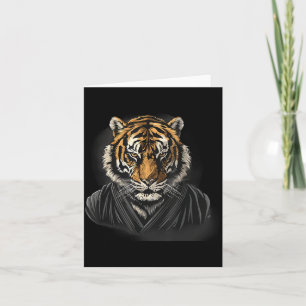Judo Tiger Portrait MMA Jiu-Jitsu Taekwondo Card