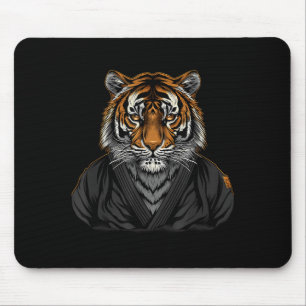 Judo Tiger Portrait Taekwondo MMA Jiu-Jitsu Mouse Pad