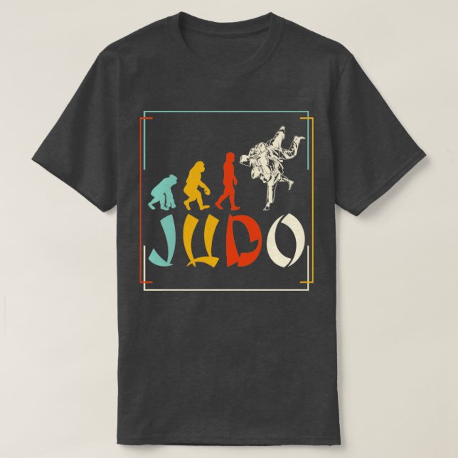 Judoist Evolution Judoka Gift Judo T-Shirt (Design Front)