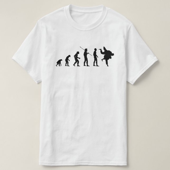 Judoka Evolution Funny Judo Meme Bv T-Shirt (Design Front)
