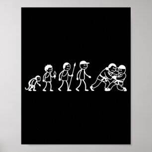 Judoka Taekwondo Karate Aikido Ju-Jutsu Evolution Poster