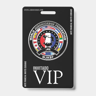 JUDOKICKBOX Badge - Credencial Vip ID Badge