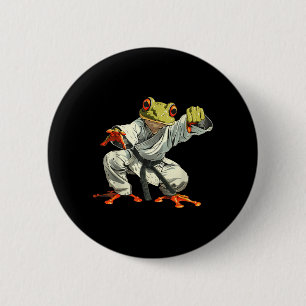 JudoToad MMA Martial Arts Jiu-Jitsu Taekwondo 6 Cm Round Badge