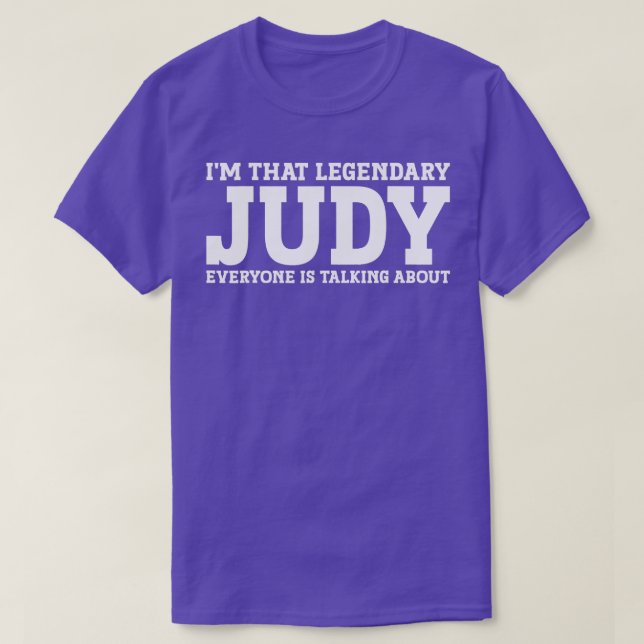 Judy Personal Name Women Girl Funny Judy  T-Shirt (Design Front)