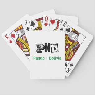 Juego de Letters PND Pando Bolivia Playing Cards