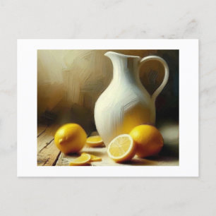 Jug and Lemons, Postcard