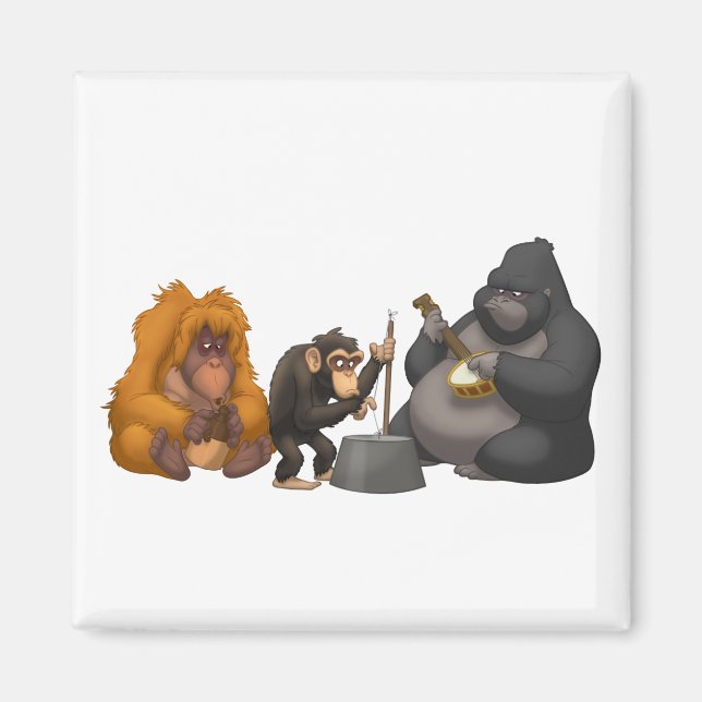 Jug Band of the Apes Magnet (Front)