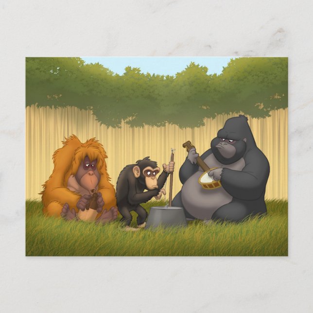 Jug Band of the Apes Postcard (Front)