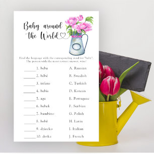 Jug of flowers - Baby around the world game