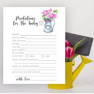 Jug of flowers - baby predictions and advice