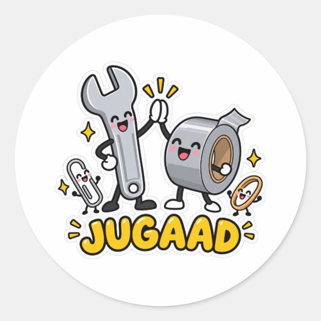 Jugaad Desi Hack Sticker (Front)