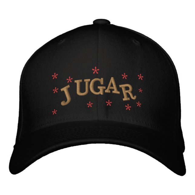JUGAR, PLAY EMBROIDERED HAT (Front)