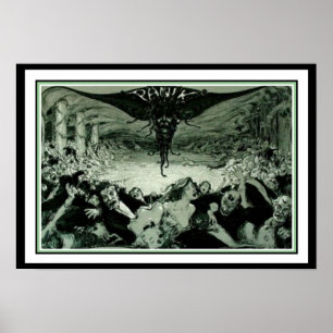 Jugend Art Nouveau  "Panik" Poster 16 x 20