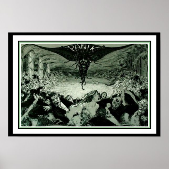 Jugend Art Nouveau  "Panik" Poster 16 x 20 (Front)