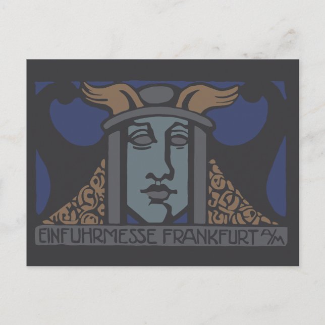 Jugendstil Einfuhrmesse 1919 Frankfurt Am Main Postcard (Front)