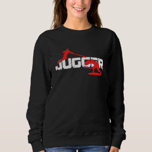 Jugger Player Jugg Pompoms Trendsport Q Tip Sign Sweatshirt