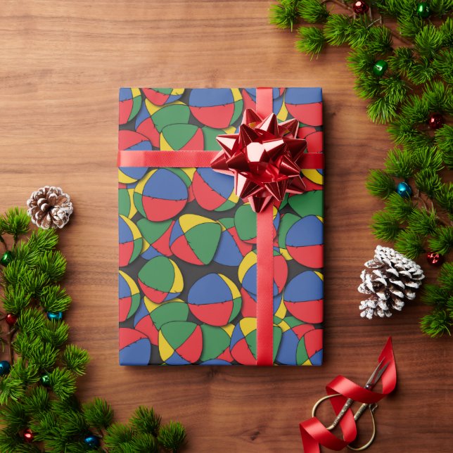 Juggler Juggling Balls Patterned Birthday Wrapping Paper (Holiday Gift)