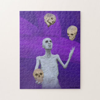 Juggler Juggling Skulls Medium Fantasy Art Puzzle