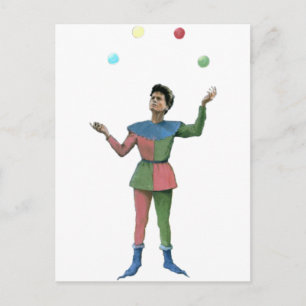 Juggler - Vintage Illustration Postcard