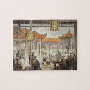 Jugglers Exhibiting in the Court of a Mandarin's P Jigsaw Puzzle