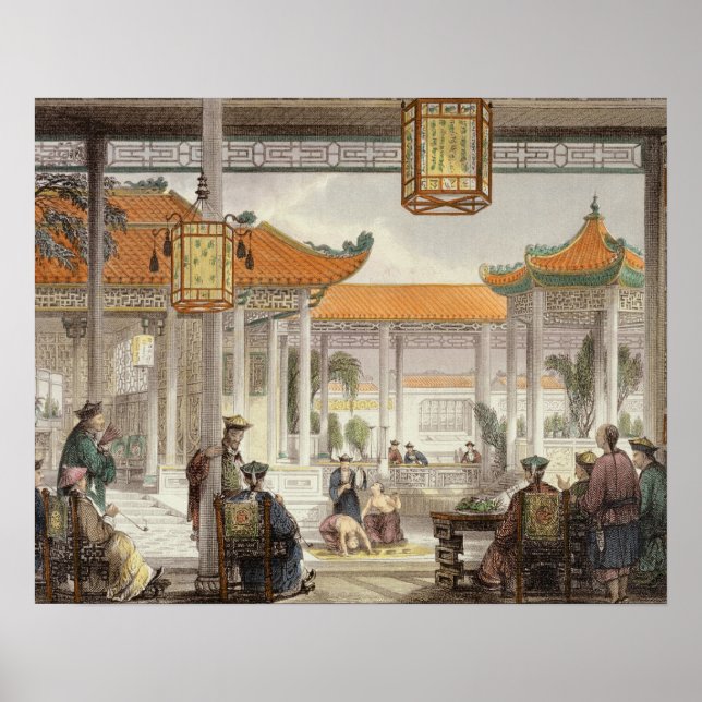 Jugglers Exhibiting in the Court of a Mandarin's P Poster (Front)