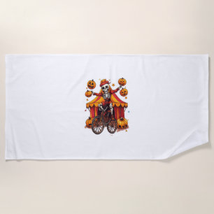 Juggling Bones – Hilarious Circus Skull Beach Towel