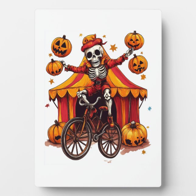 Juggling Bones � Hilarious Circus Skull Plaque (Front)