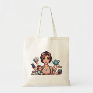Juggling Busy Mum Humour Tote Bag