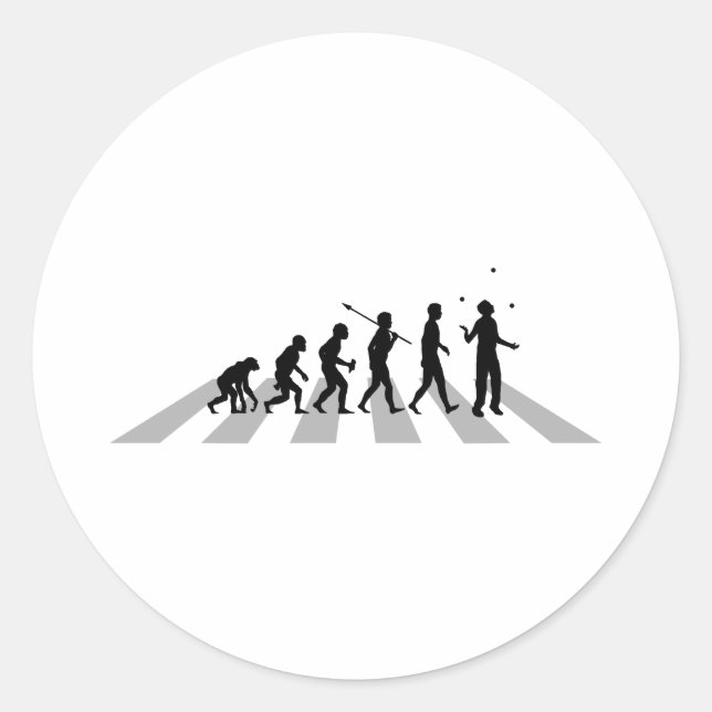 Juggling Classic Round Sticker (Front)
