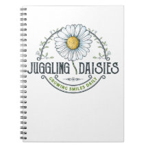 Juggling Daisies Logo Notebook
