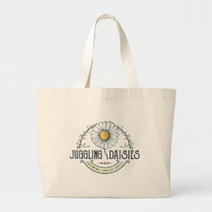 Juggling Daisies Logo Tote