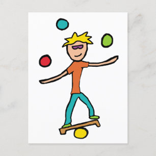 Juggling Postcard