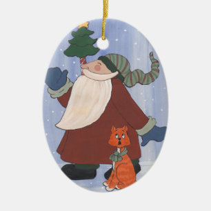 Juggling Santa/Christmas Tree Ornament