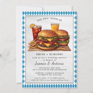 Juice and Burgers  Invitation