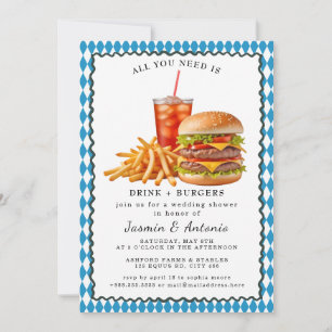 Juice and Burgers  Invitation