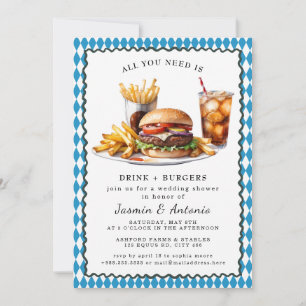 Juice and Burgers  Invitation