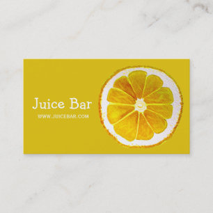 Juice Bar green health drinks business Card