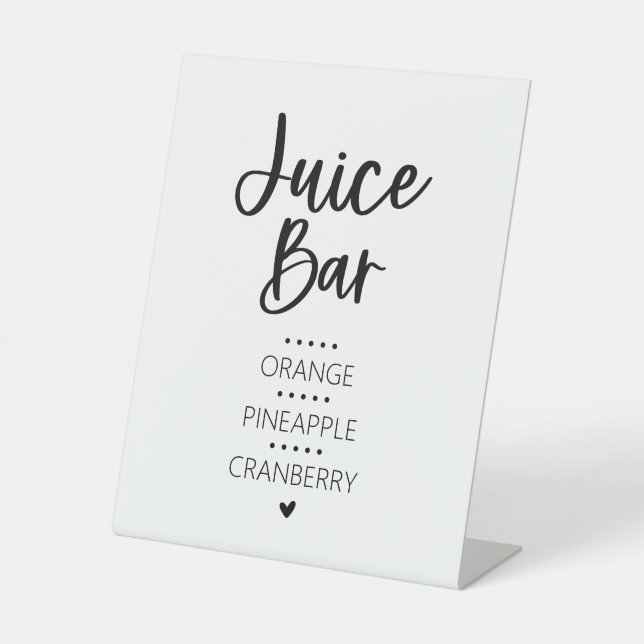 Juice Bar Pedestal Sign (Front)
