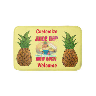 Juice Bar Sign Thunder_Cove Bath Mat