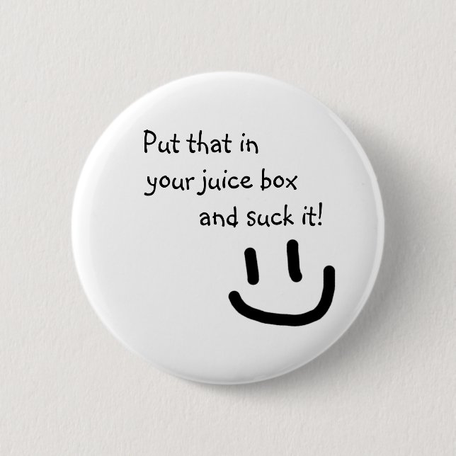 Juice Box 6 Cm Round Badge (Front)