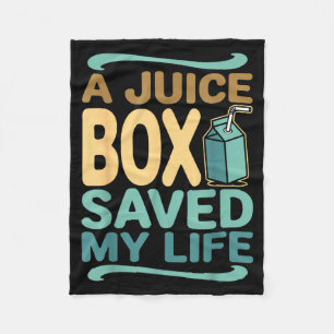 Juice Box Hero Diabetes Awareness Diabetic Fleece Blanket