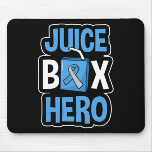 Juice Box Hero Diabetes Blue Ribbon Diabetic Ketoa Mouse Pad