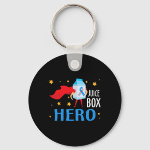 Juice Box Hero Type 1 T1D Diabetes Diabetic Awaren Key Ring
