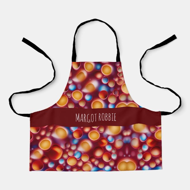 Juice Grapefruit Colourful Pattern Apron (Front)