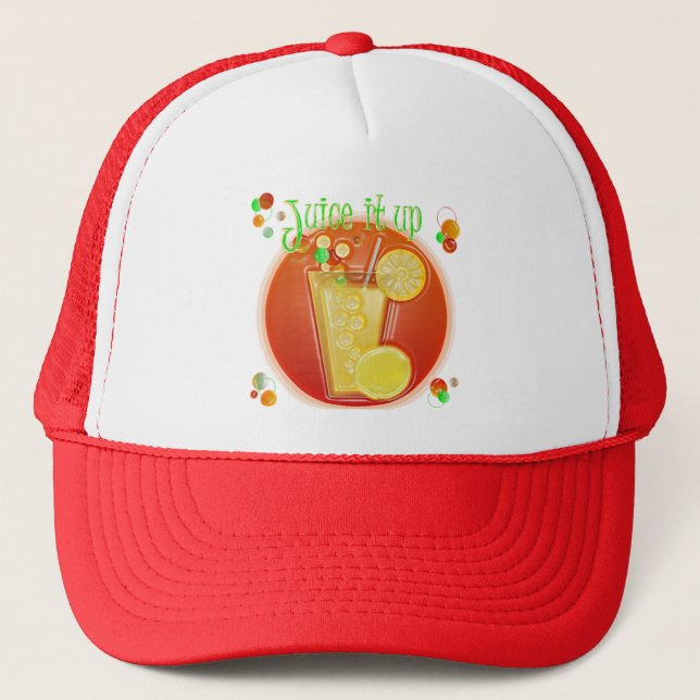 Juice it Up Dimensional Art Hat (Front)