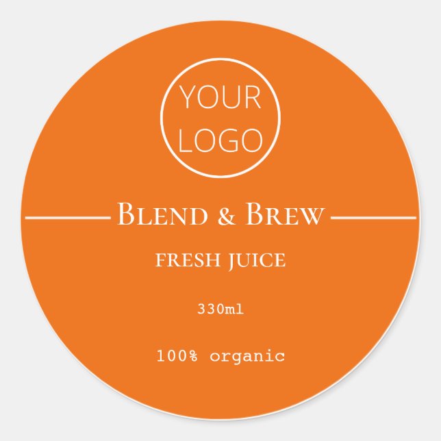 Juice Labels, Lotion Labels, Mason Jar Labels (Front)