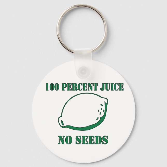 Juice No Seeds Key Ring (Front)