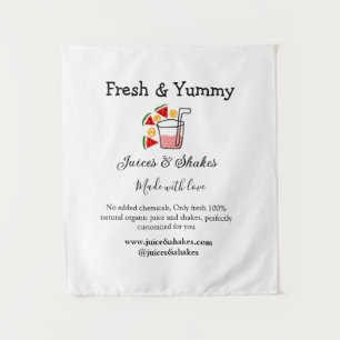 Juices & shakes restaurant business website social tapestry